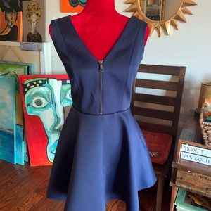 Navy blue mini dress